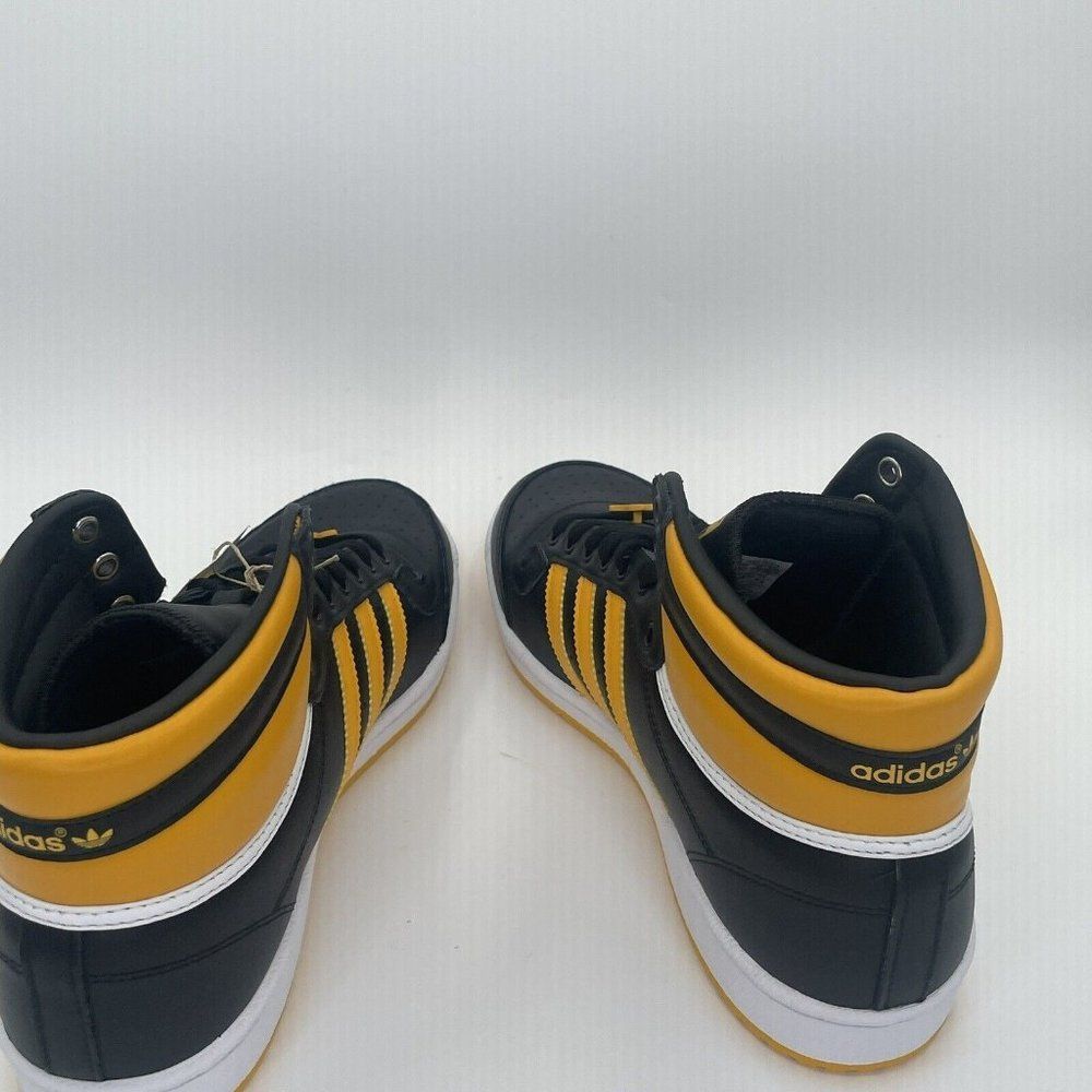 Adidas Top Ten Hi Top Mens Basketball Shoes Black Gold FZ5888 NEW - Picture 4 of 11